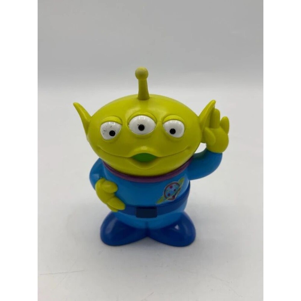 Vintage Disney Pizza Planet Green Alien Coin Bank 5.5”